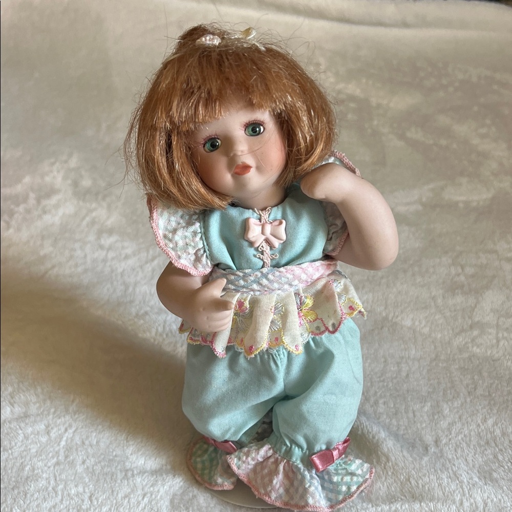 Adorable Blue and Pink Doll